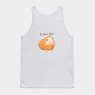I Own You - Orange Guinea Pig Abyssinian -  Cute pet parent spoiled animal Tank Top